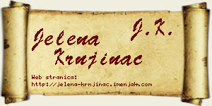 Jelena Krnjinac vizit kartica